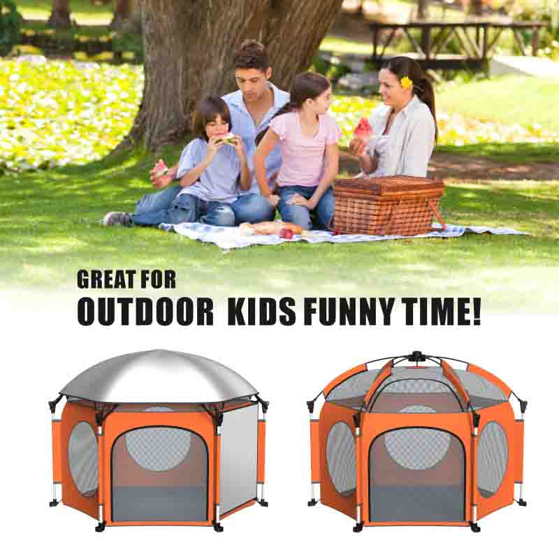 Super Discount Pop Open Kids Play Tent and Retractable Baby Gate Only in September!