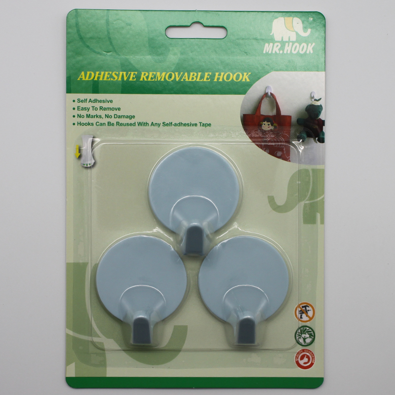 Plastic self adhesive hook