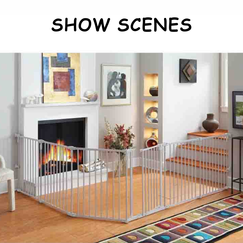 kids fireplace fence