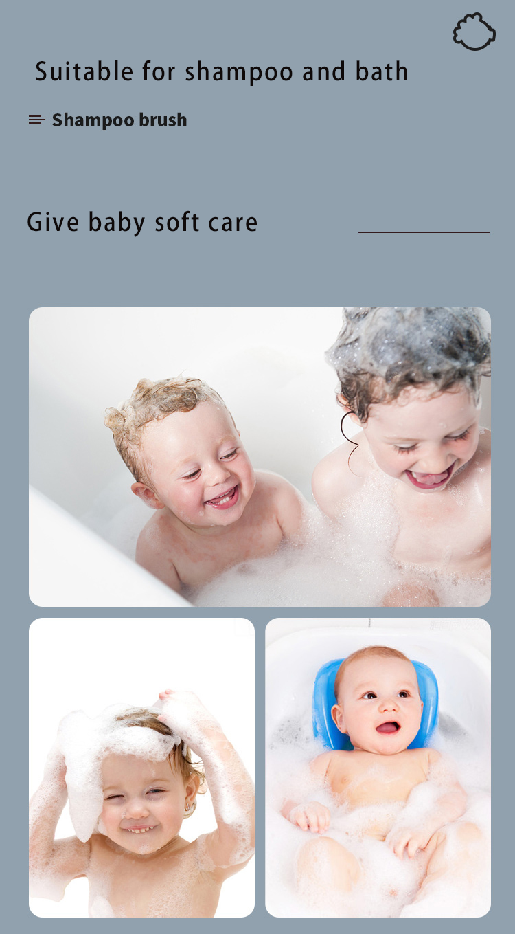 children shampoo bath brush