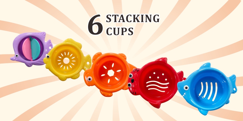 shower bathroom stacking cups
