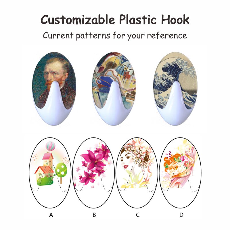 adhesive plastic hooks