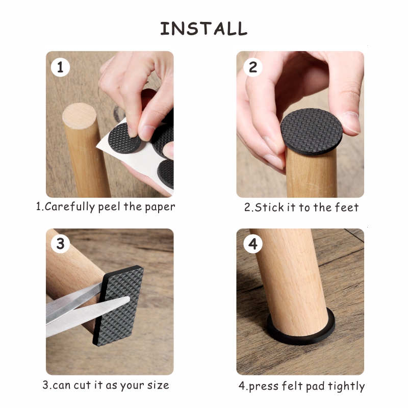 square and round EVA furniture feet pads