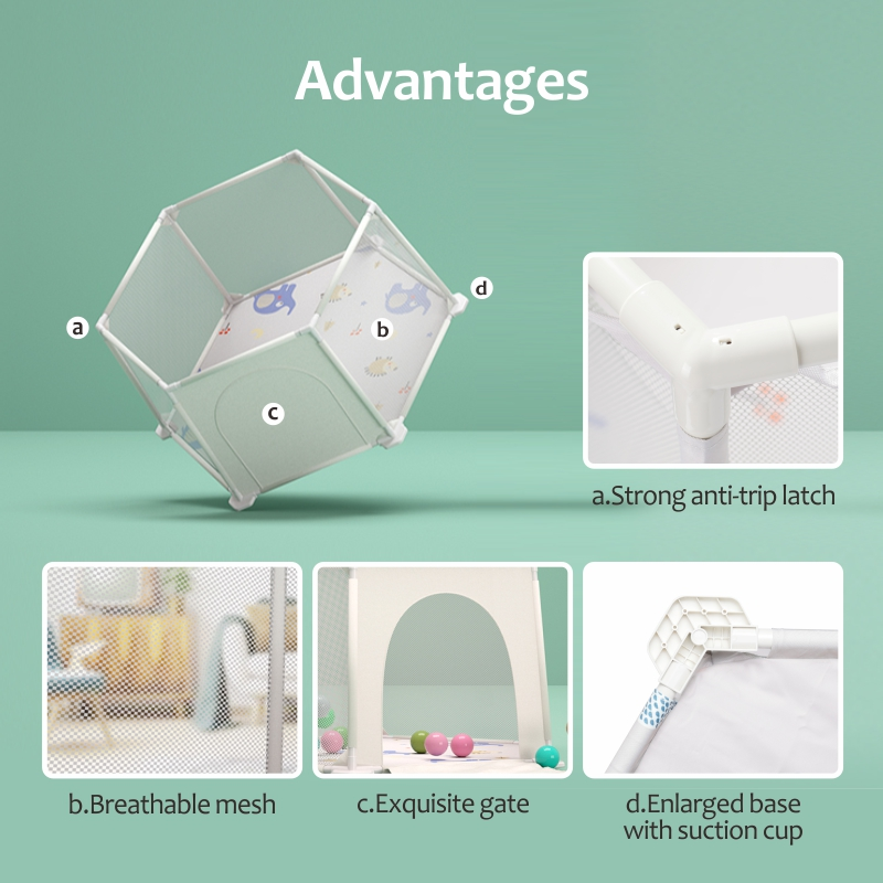breathable baby playpen