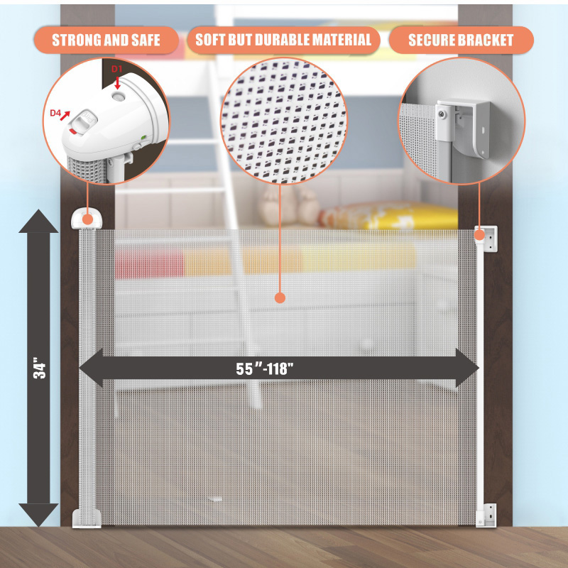 baby gate retractbale 