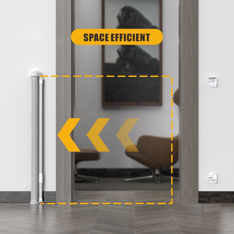 retractable safety gate