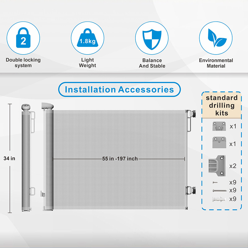 baby gate retractable