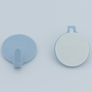 Adhesive decorative plastic hook