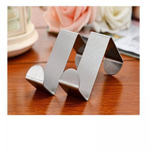 Z shape stainless steel silver metal cabinet drawer hook