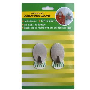 adhesive metal hooks