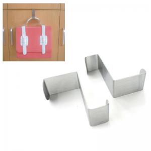 Metal Stainless Steel over the door Z type towel hook for bathroom