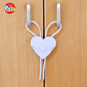 Factory directly sales white heart shape child care ABS PE material secure flexi lock