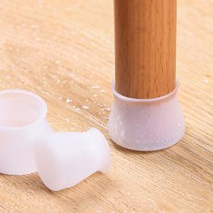 Plastic anti-slip floor protector furniture leg cover silica gel