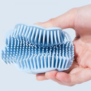 Soft silicone shampoo bath brush