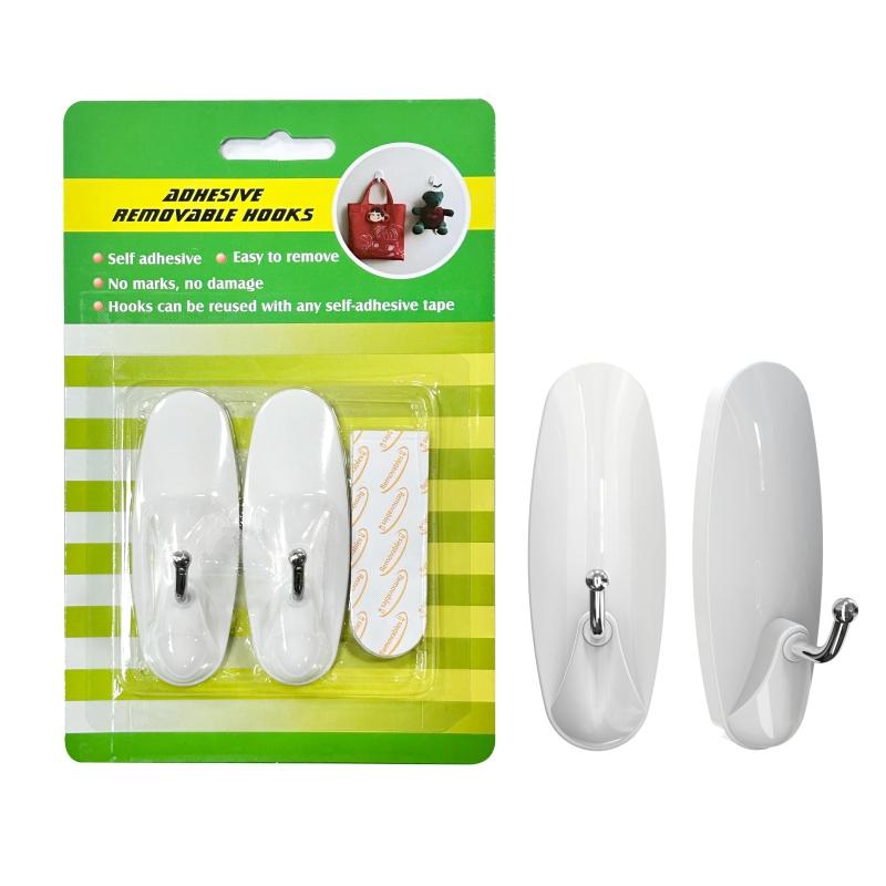 Stick On Wall Hanging Hooks - Multi Use Adhesive Hook and Wall