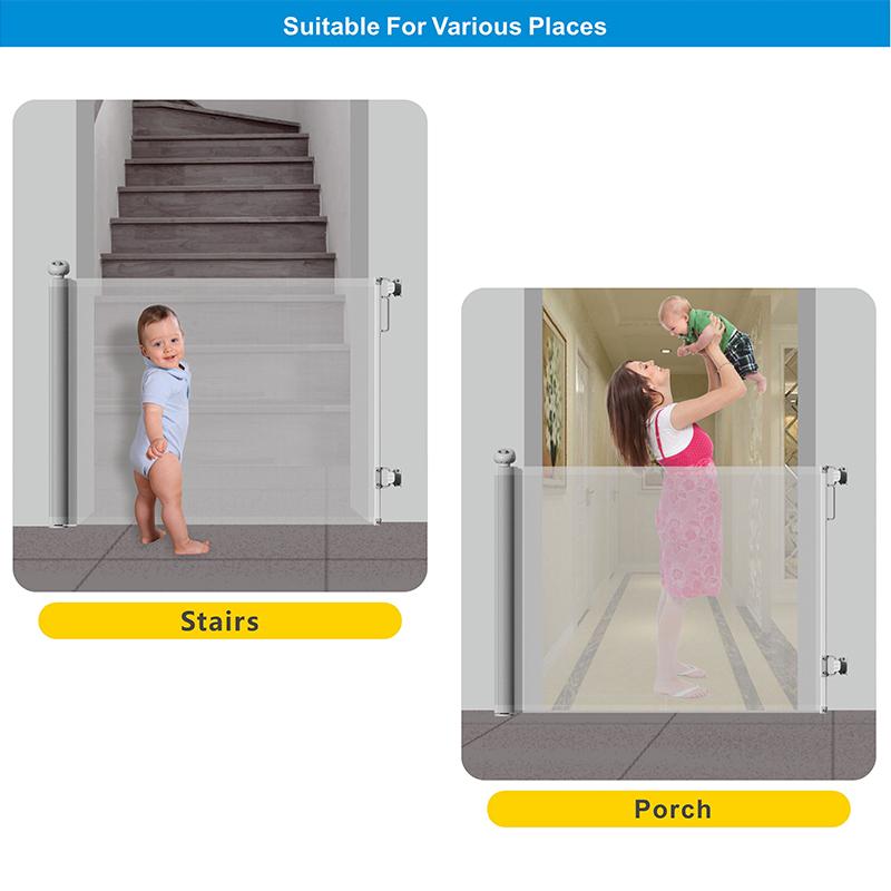 PVC Retractable Mesh Safety Gate