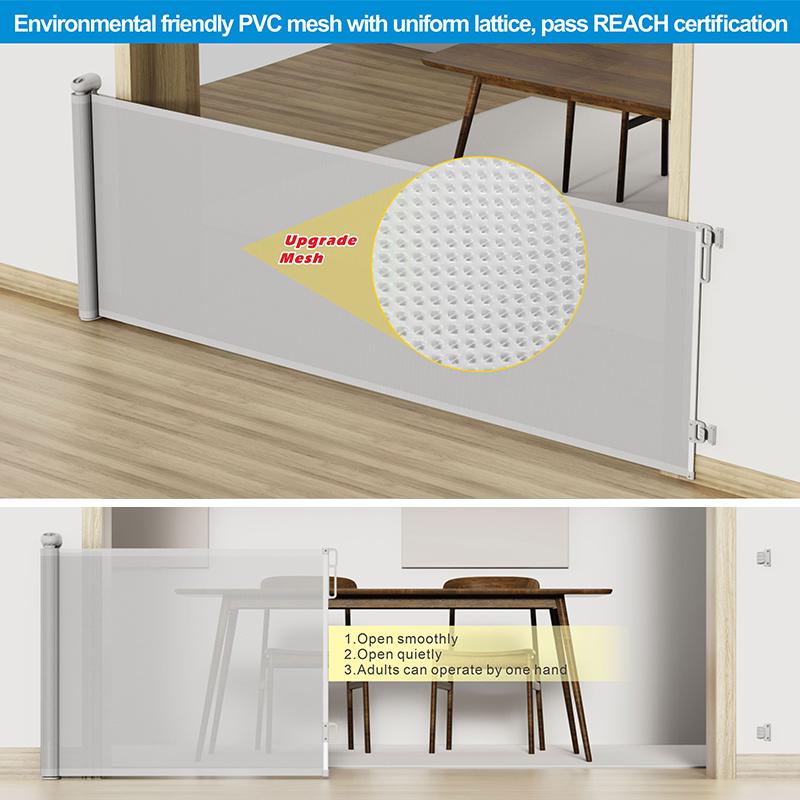 PVC Retractable Mesh Safety Gate