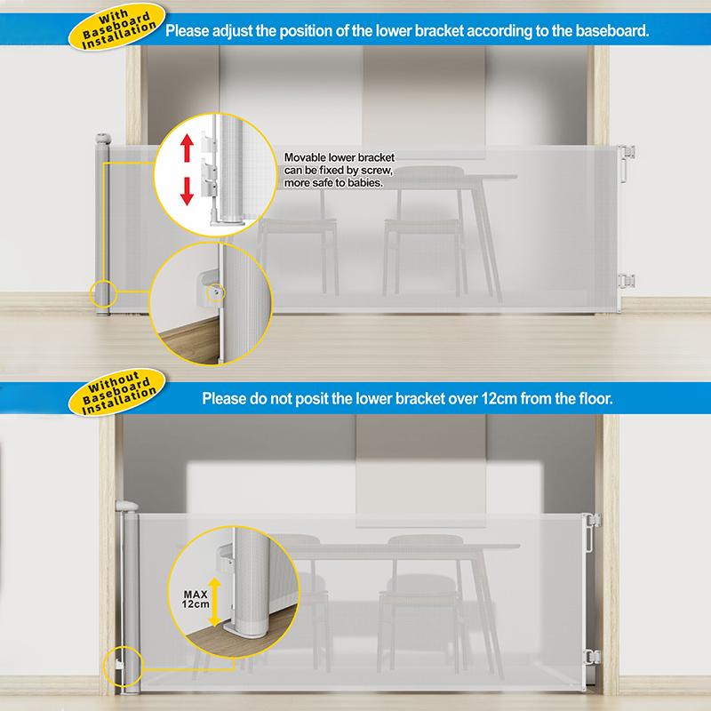 PVC Retractable Mesh Safety Gate