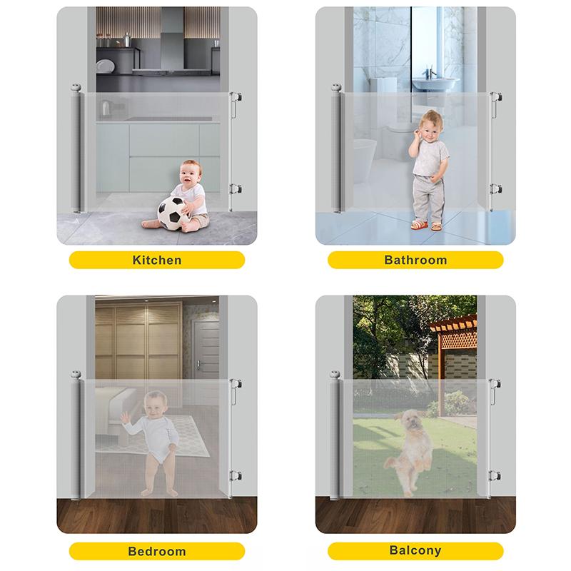 PVC Retractable Mesh Safety Gate