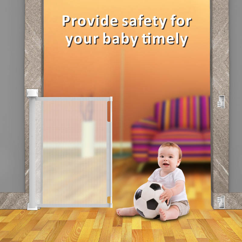 Portable Baby Safety Retractable Gates For Stair